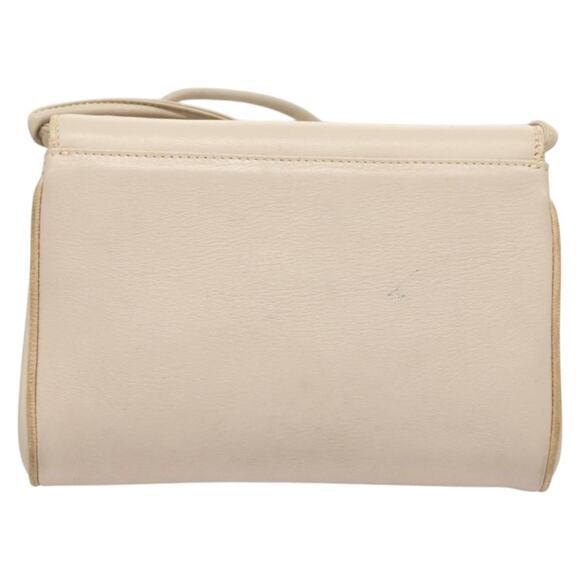 CELINE Shoulder Bag Leather Beige Gold - Picture 3 of 13